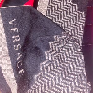Chevron Versace logo Brown/Black scarf